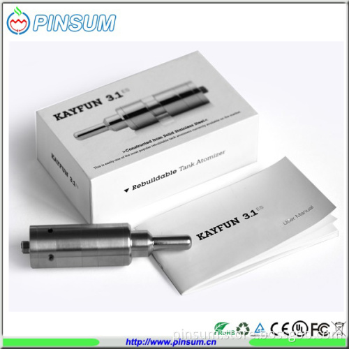 2014 Huge Capacity Rebuildable Coil Dry Herb Vaporizer Kayfun 3.1